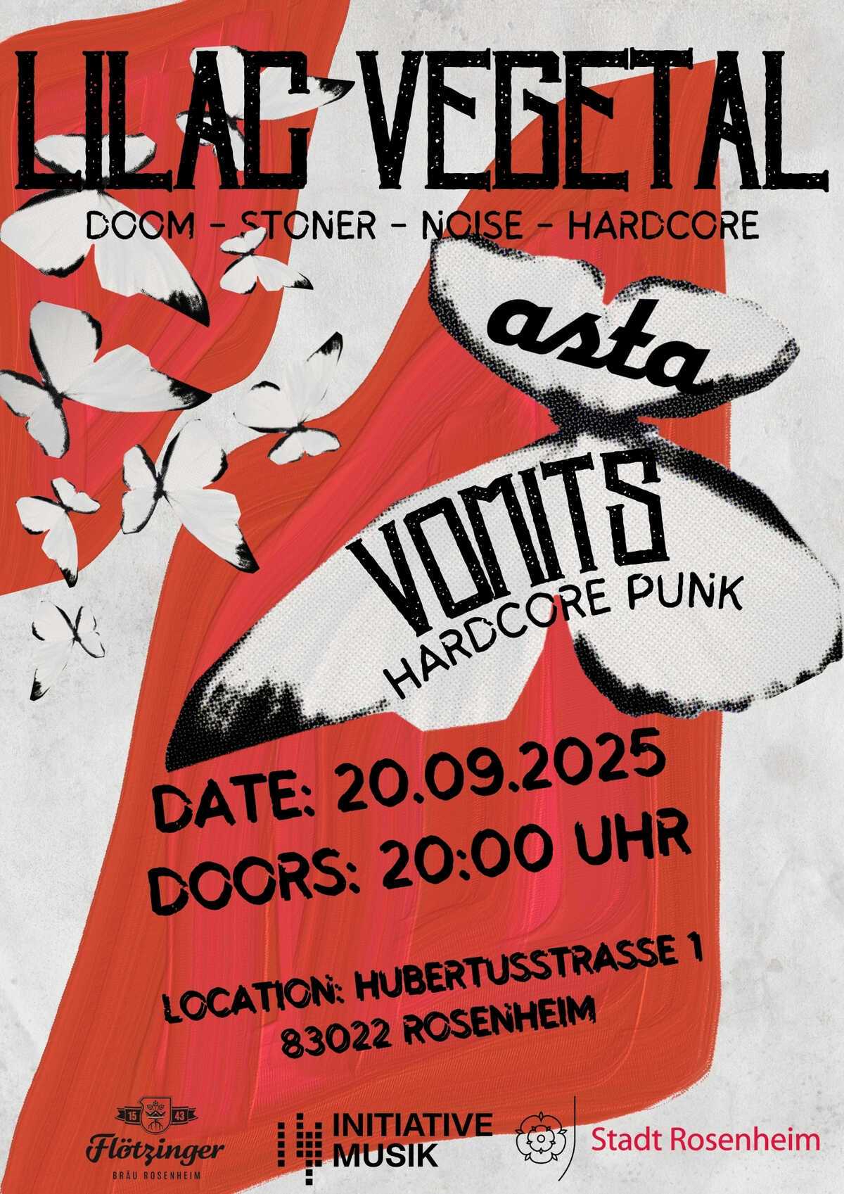 Lilac Vegetal & Vomits kommen in die Asta-Kneipe