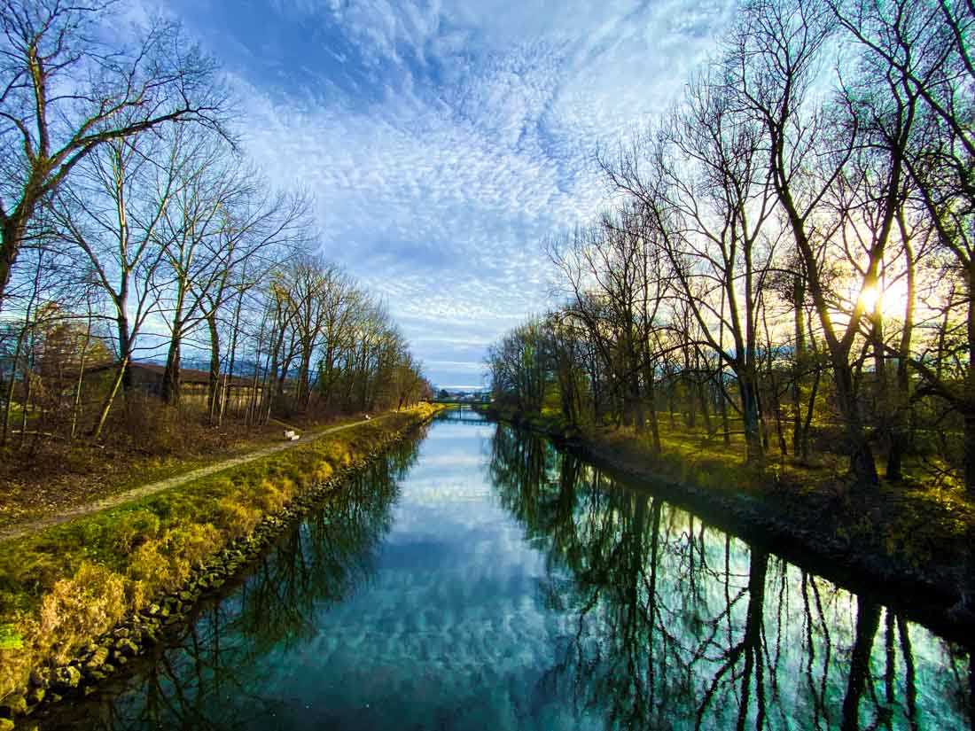 Herbstblick auf die Mangfall