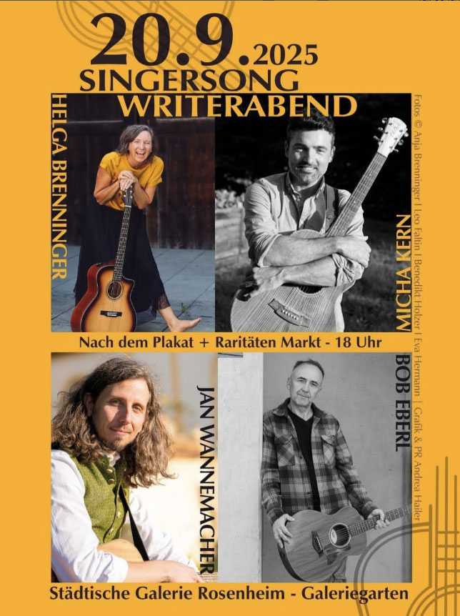 SingerSongwriter Abend in der Städtischen Galerie