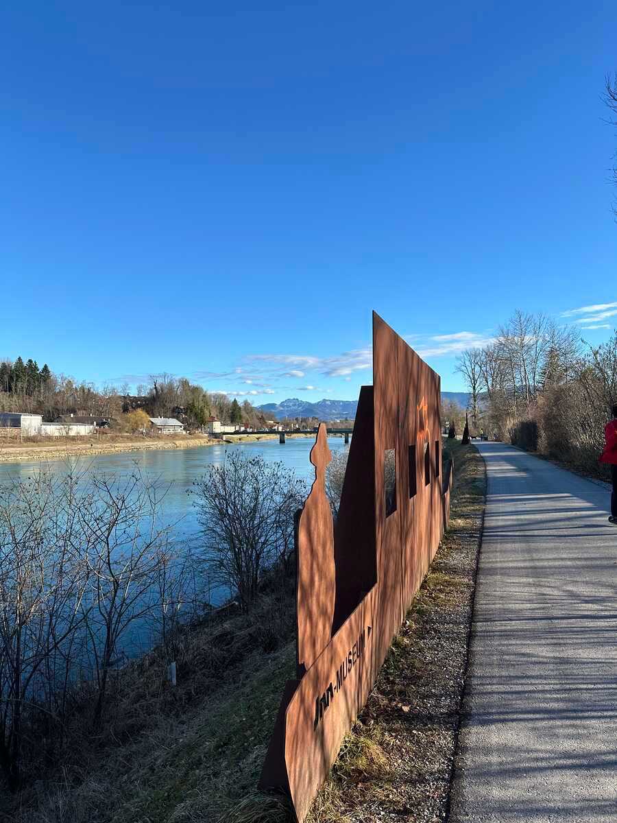 Walk am Inndamm - Berge, Kaiserwetter, Rosenheim!