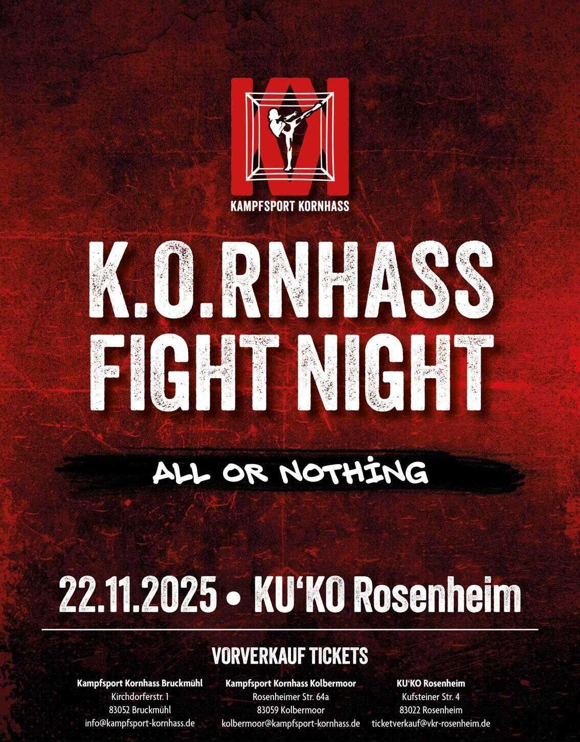 K.O.rnhass Fightnight - Kampfsport Kornhass im KUKO