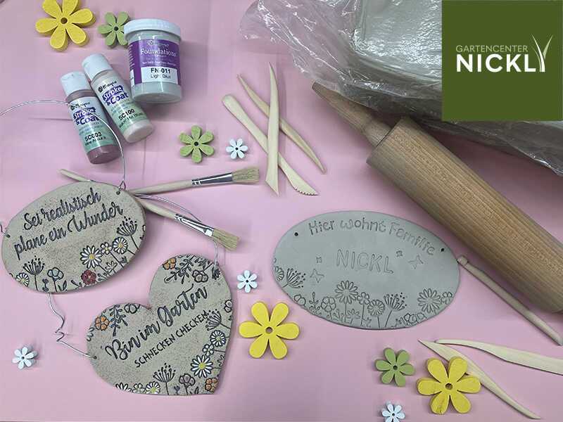 Töpferkurs im Gartencenter Nickl Rosenheim