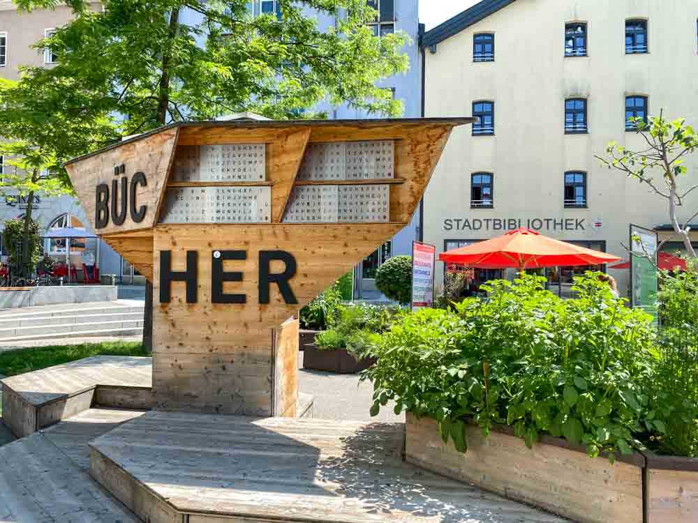 Büchertauschmodul der Stadtbibliothek Rosenheim