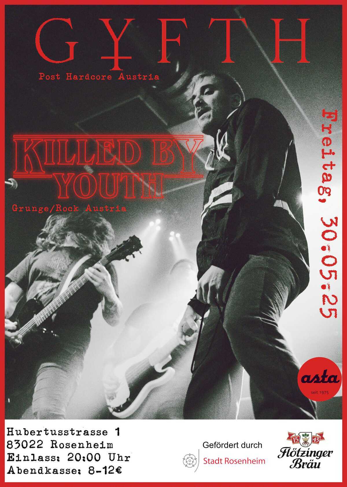 Die Band »Killed by Youth & Gyth« spielt in der Asta-Kneipe