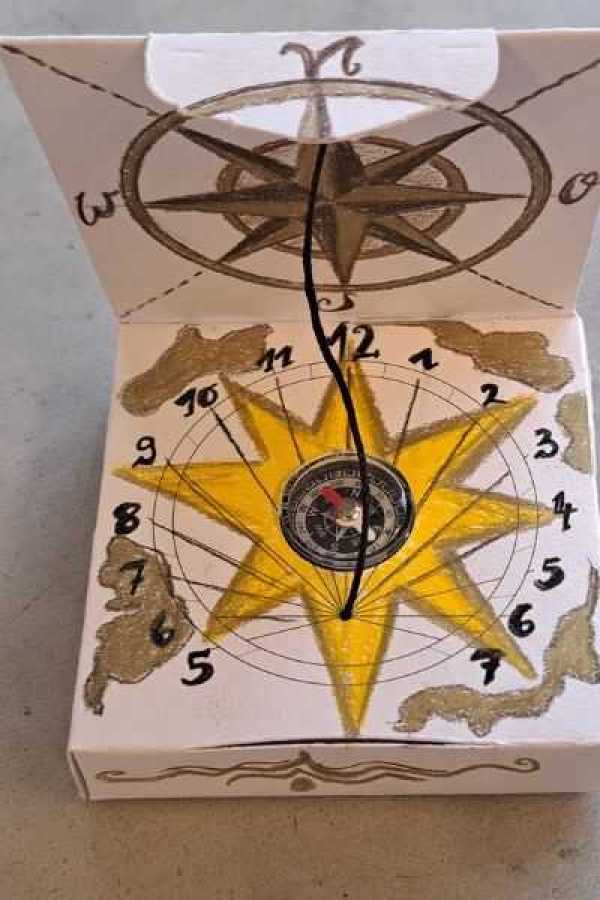 Eigenen Kompass entwerfen im Titanic Workshop im Lokschuppen