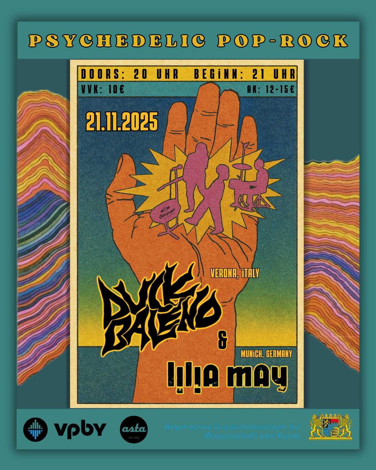 Duck Baleno + Lilia May spielen live in der Asta