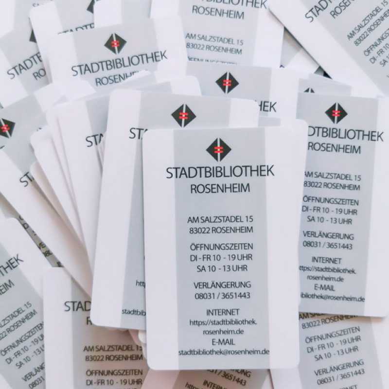 Eintrittskarte in die Stadtbibliothek: Bibliotheksausweis verschenken