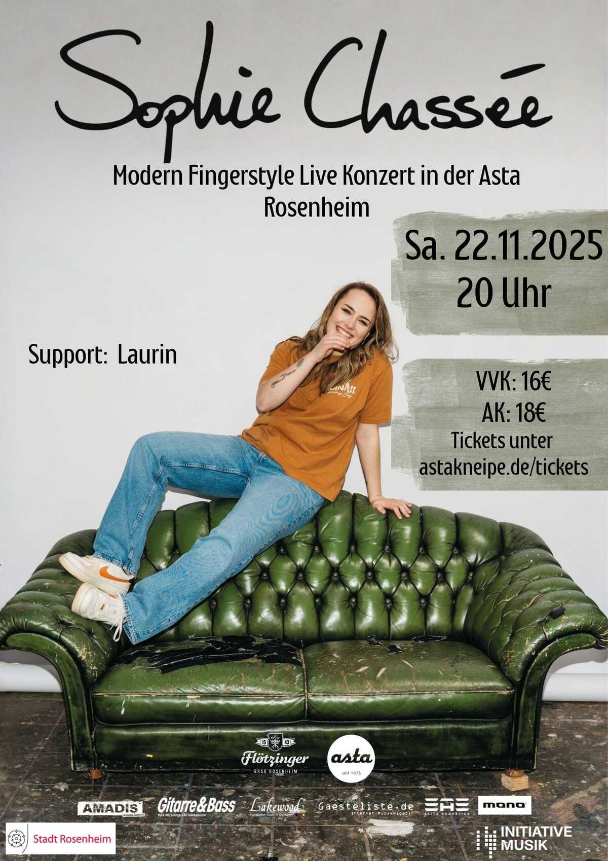 Live: Sophie Chassée in der Asta